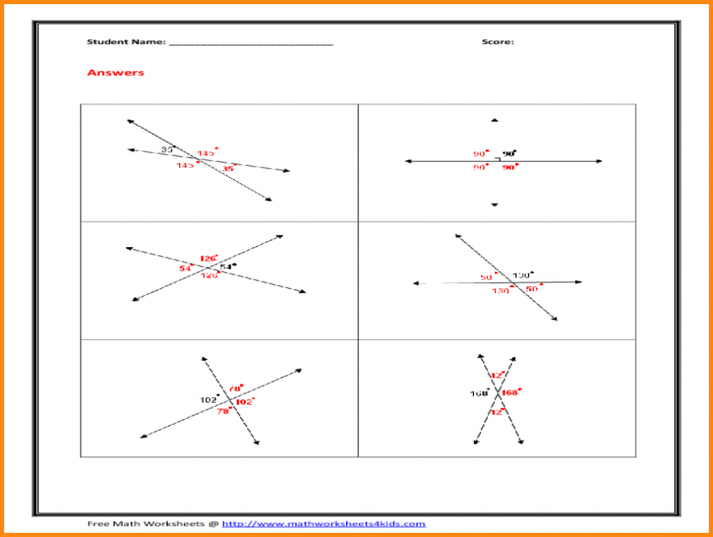 50 Vertical Angles Worksheets Pdf 19