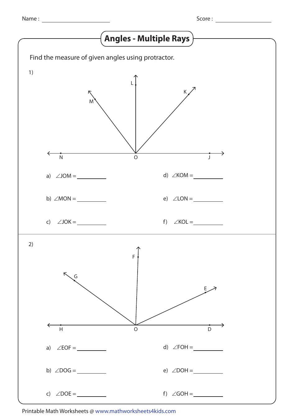 50 Vertical Angles Worksheets Pdf 26