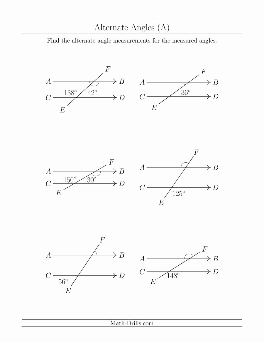 50 Vertical Angles Worksheets Pdf 30