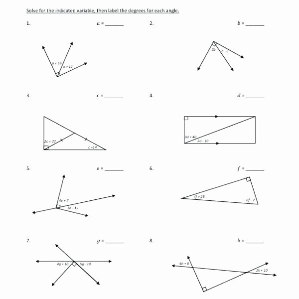 50 Vertical Angles Worksheets Pdf 34