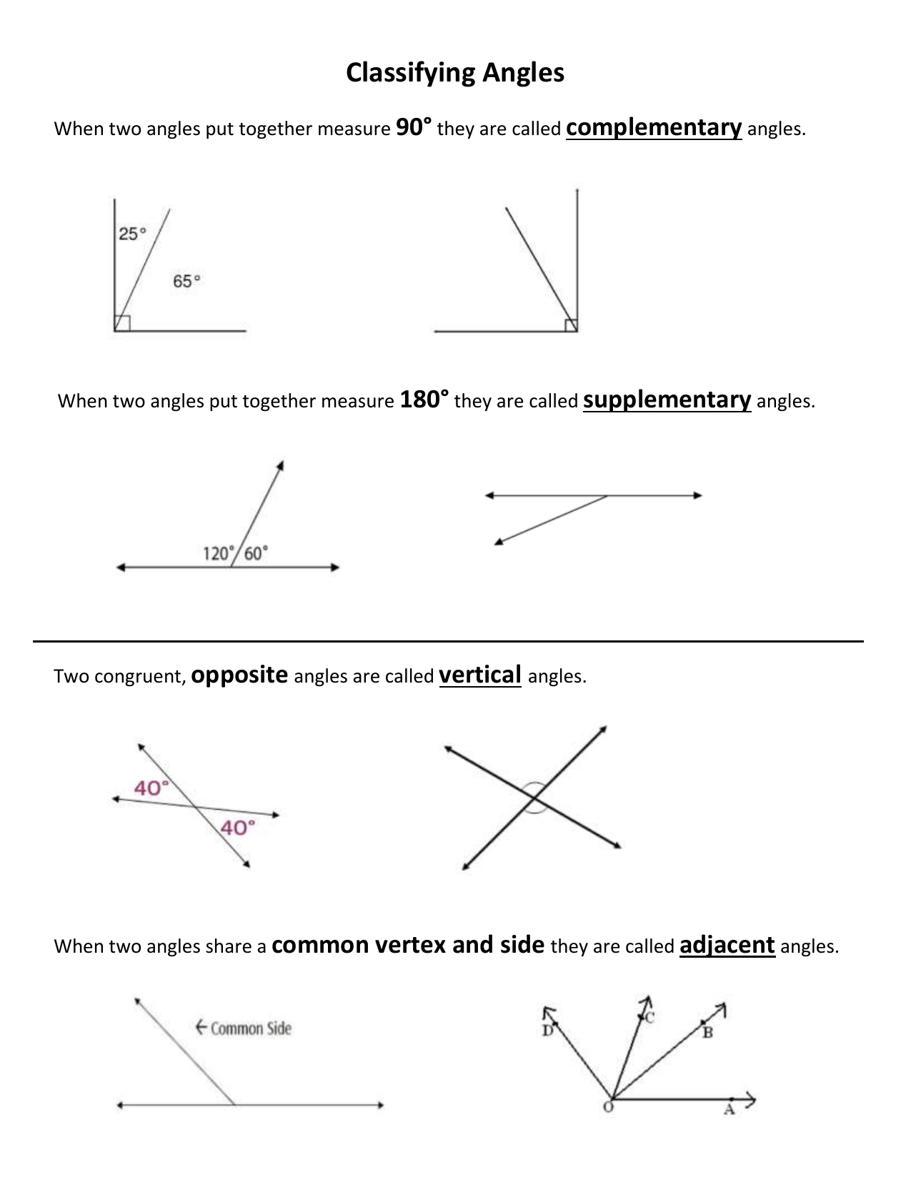 50 Vertical Angles Worksheets Pdf 4