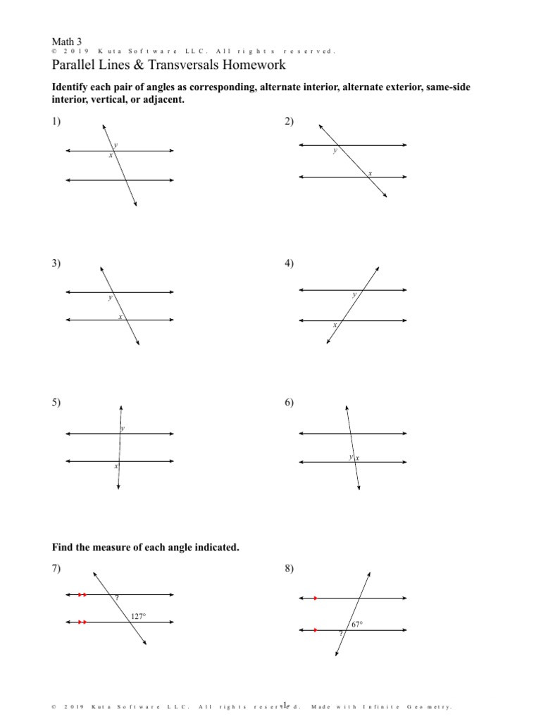 50 Vertical Angles Worksheets Pdf 8