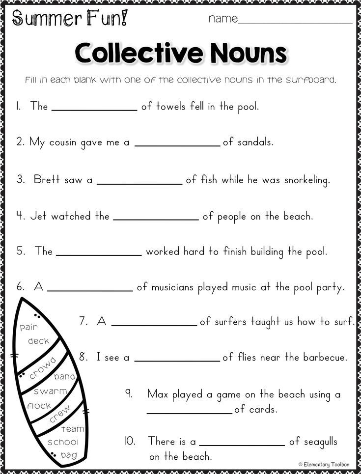 55 Worksheets Of Collective Noun 6