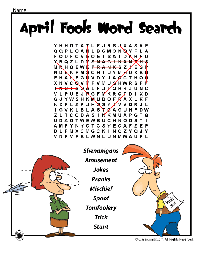 60 April Fools Day Worksheets 1