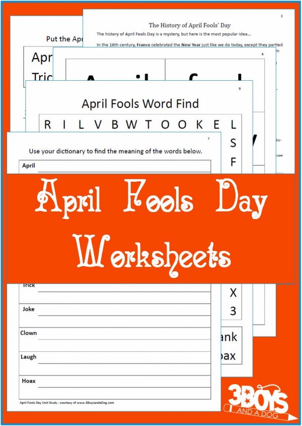 60 April Fools Day Worksheets 2