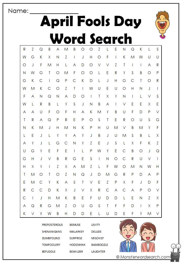 60 April Fools Day Worksheets 3