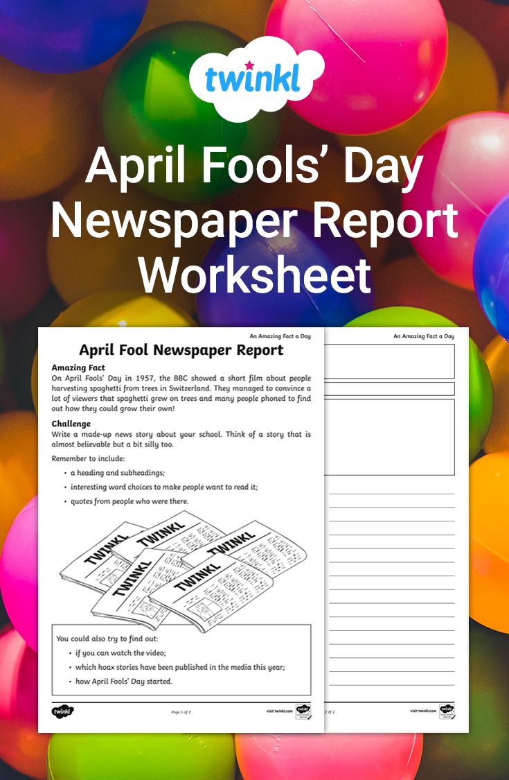 60 April Fools Day Worksheets 45