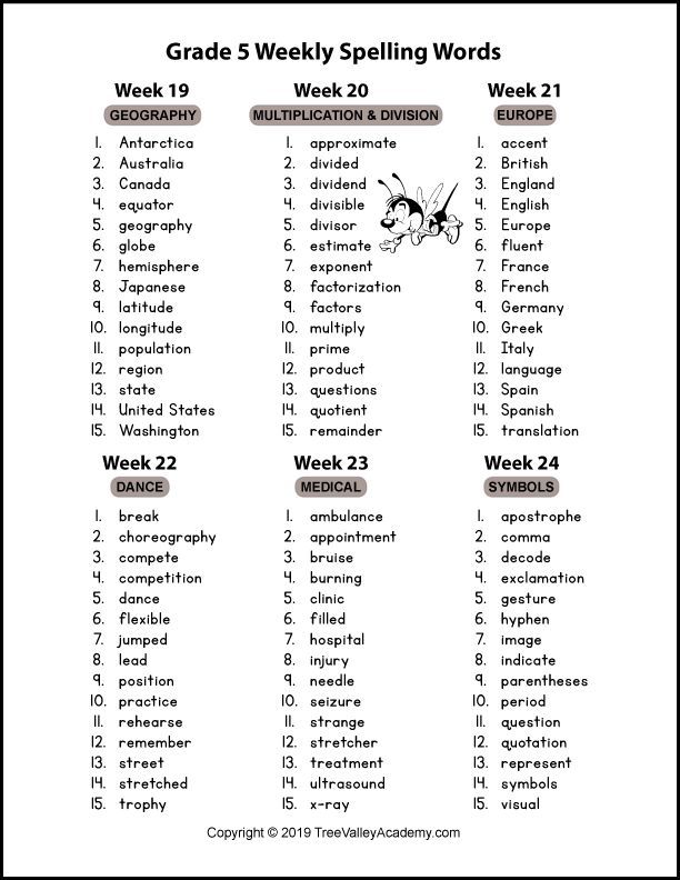 60 Best 5Th Grade Spelling Worksheets 13