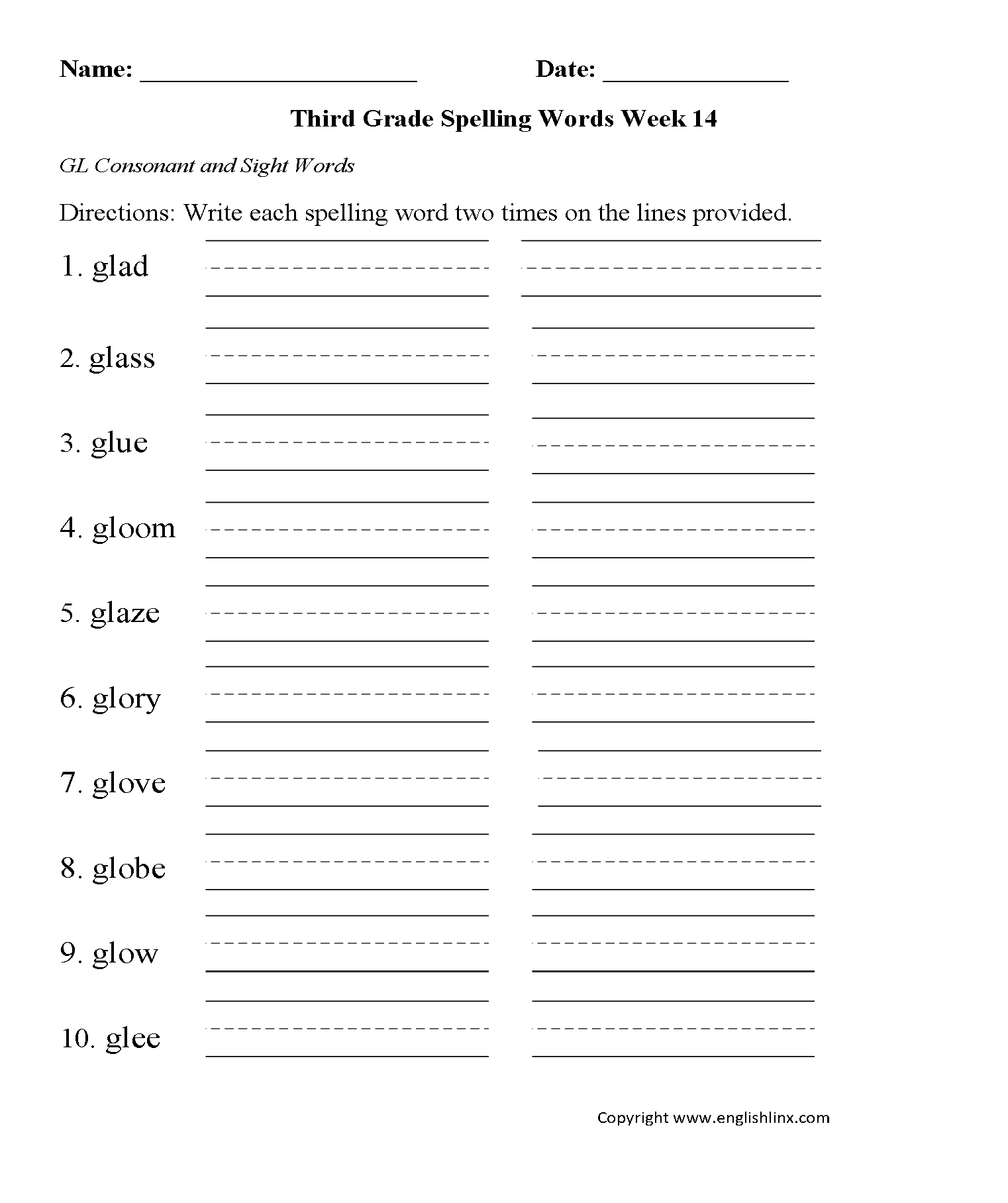 60 Best 5Th Grade Spelling Worksheets 8