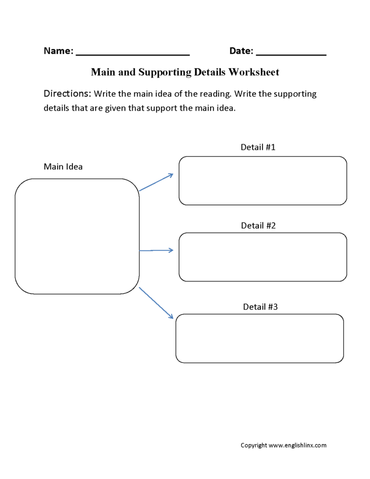 60 Central Idea Worksheets Pdf 18