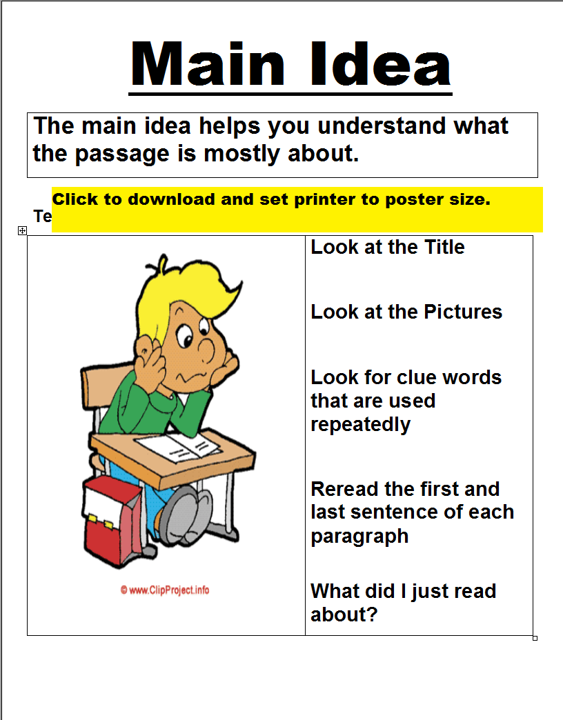 60 Central Idea Worksheets Pdf 56