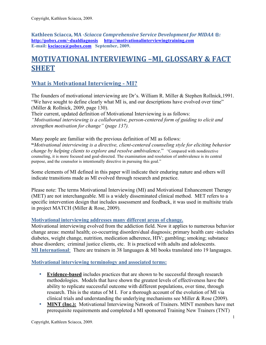 60 Motivational Interviewing Worksheets Pdf 37