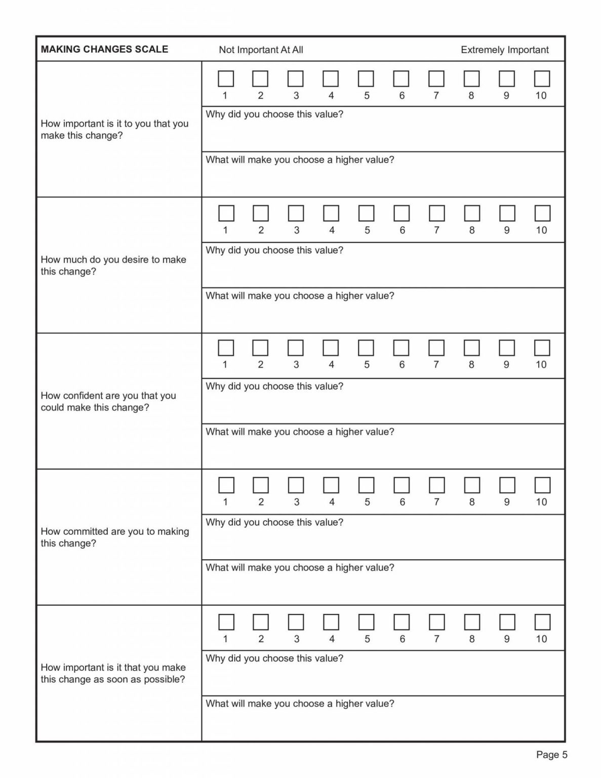 60 Motivational Interviewing Worksheets Pdf 61