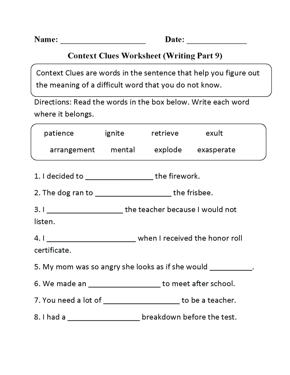 60 Multiple Meaning Words Worksheets 43