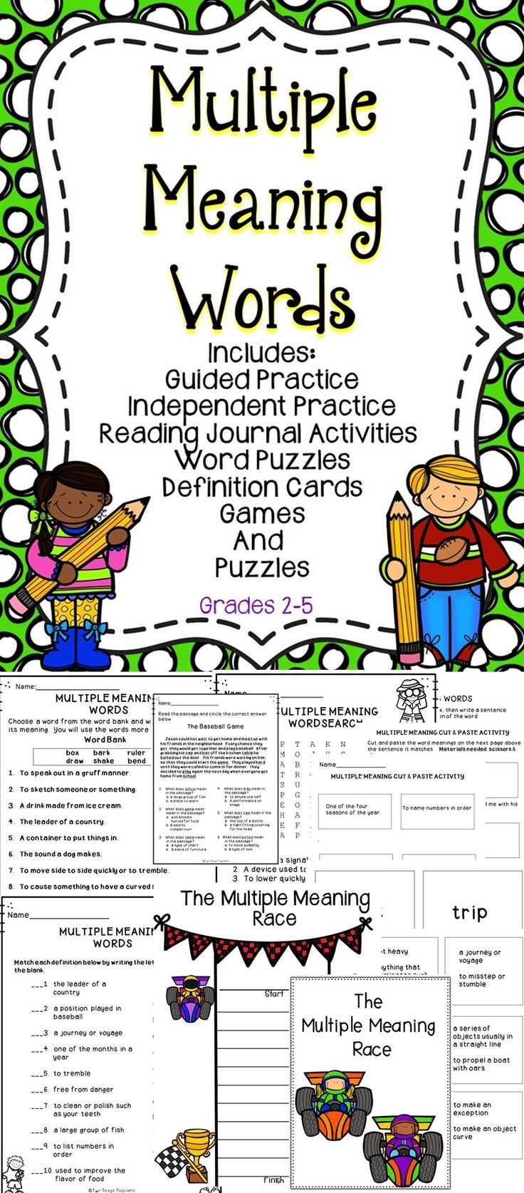 60 Multiple Meaning Words Worksheets 49