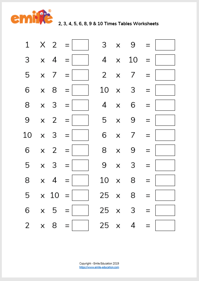 60 Multiplication By 2S Worksheets 13