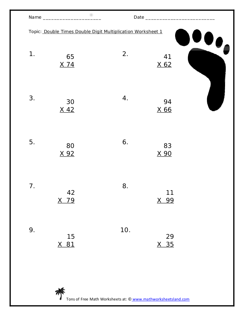 60 Multiplication By 2S Worksheets 34