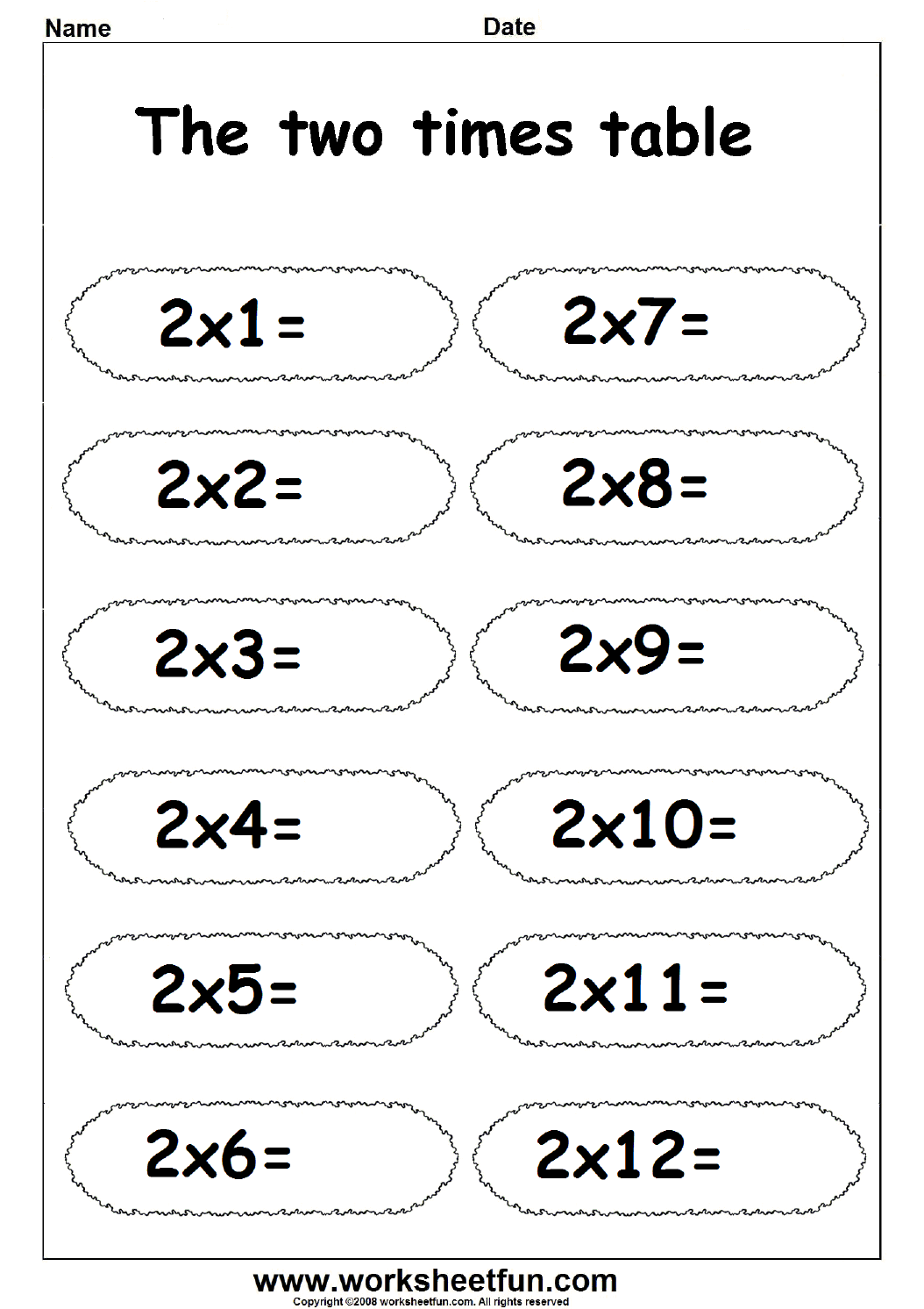 60 Multiplication By 2S Worksheets 40