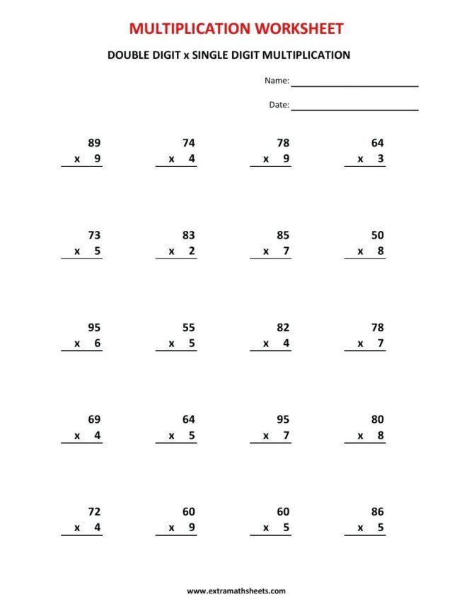 60 Multiplication By 2S Worksheets 41