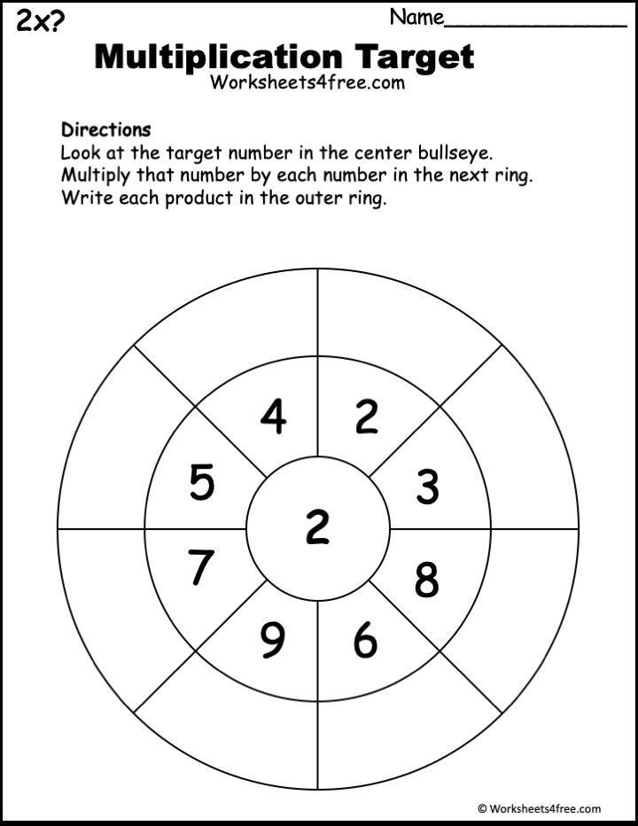 60 Multiplication By 2S Worksheets 57