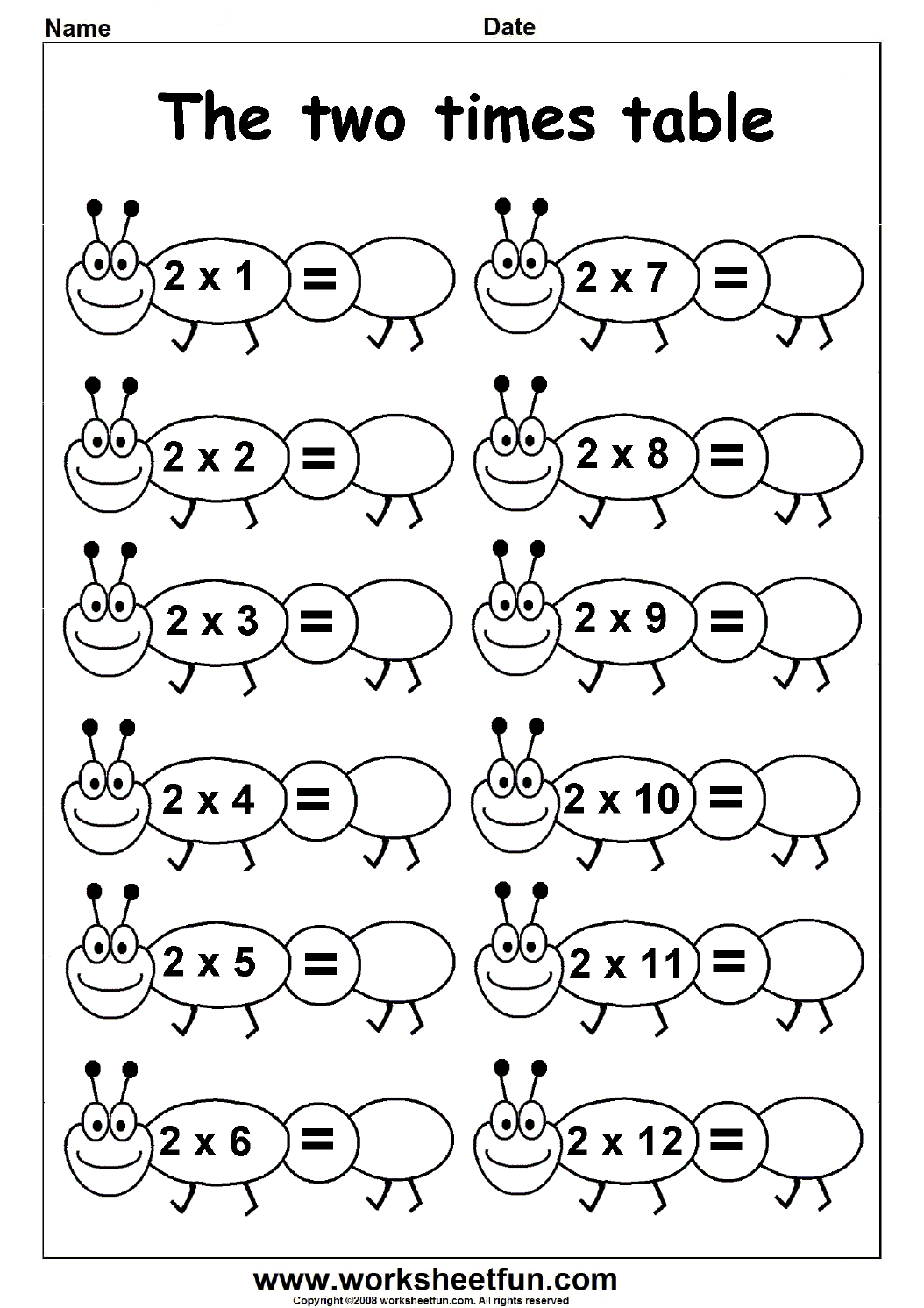 60 Multiplication By 2S Worksheets 67