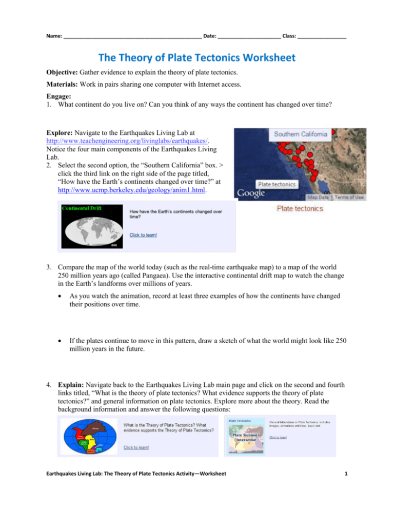 60 Plate Tectonics Worksheets Pdf 33