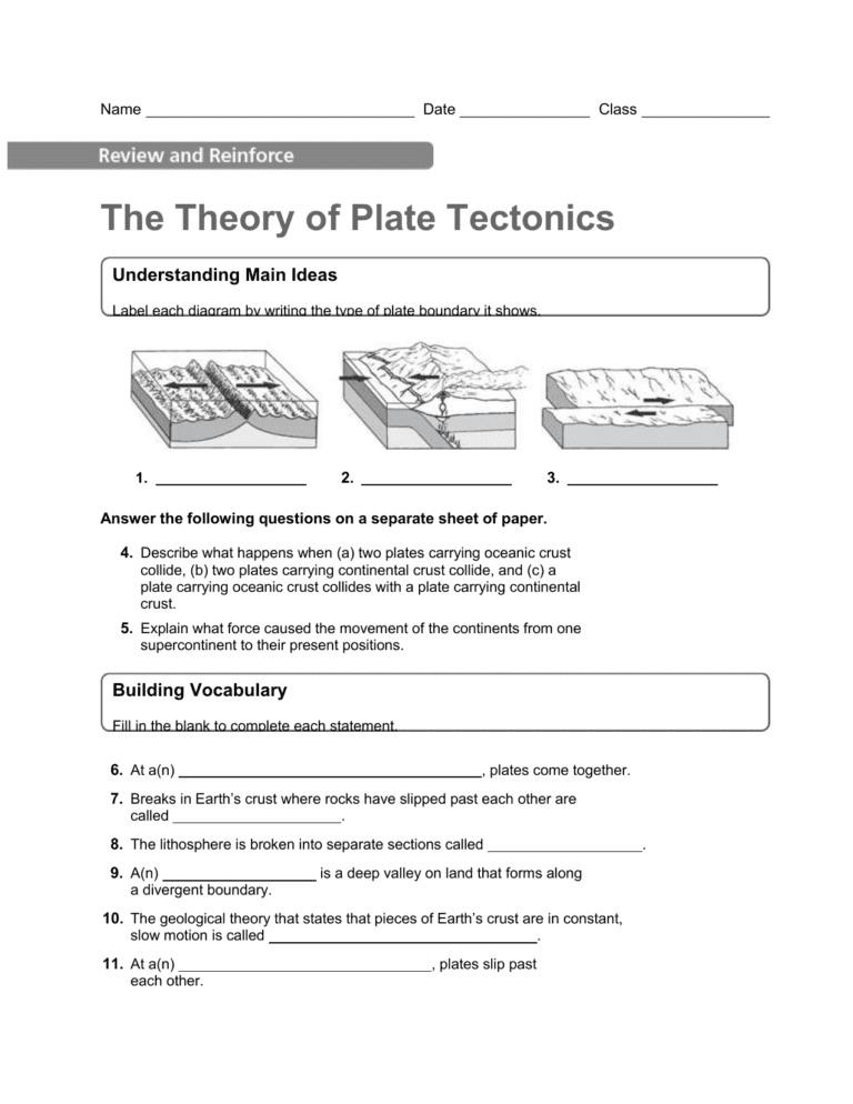 60 Plate Tectonics Worksheets Pdf 52