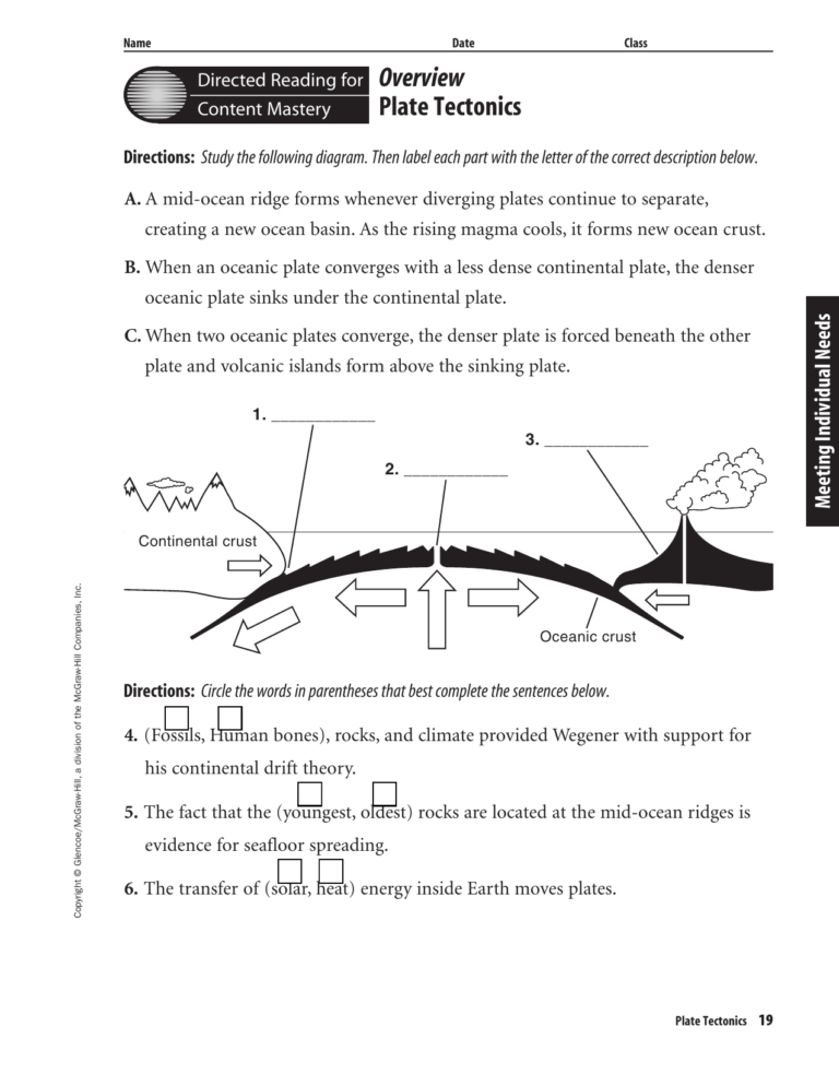 60 Plate Tectonics Worksheets Pdf 55