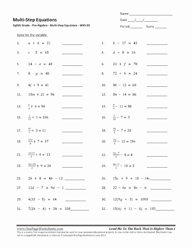 60 Translating Expressions Worksheets Pdf 3