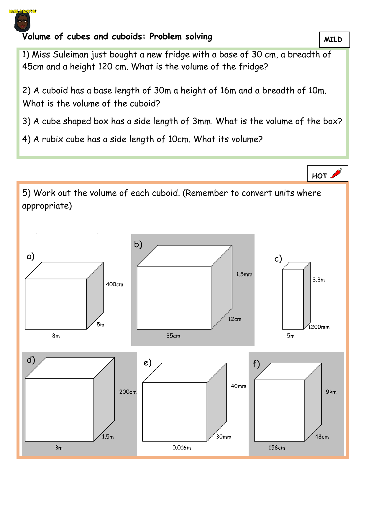 60 Volume With Cubes Worksheets 34