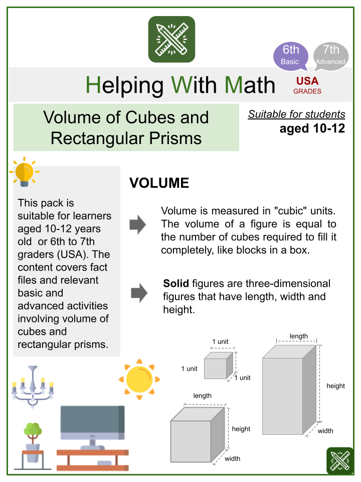 60 Volume With Cubes Worksheets 49