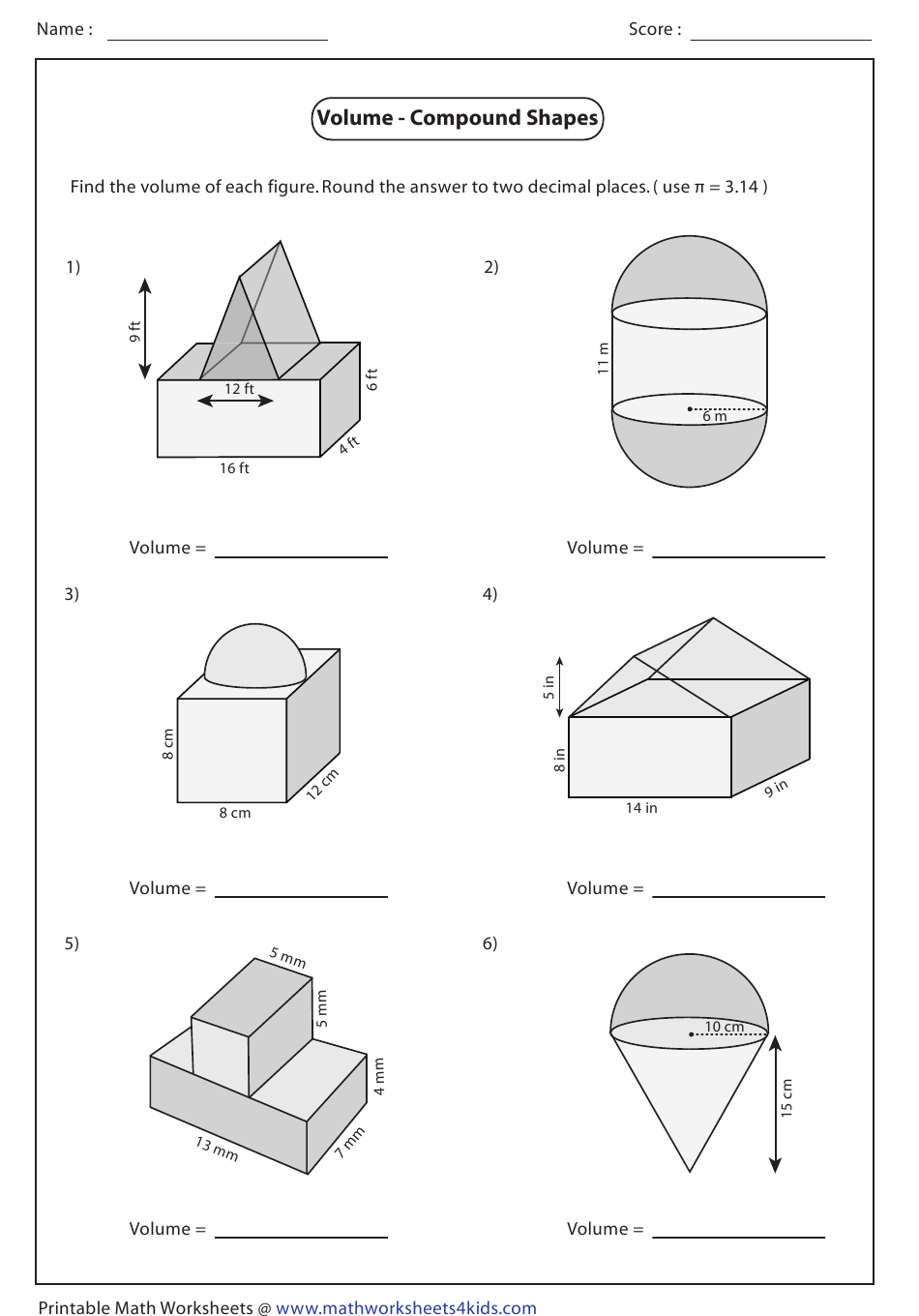 60 Volume With Cubes Worksheets 56