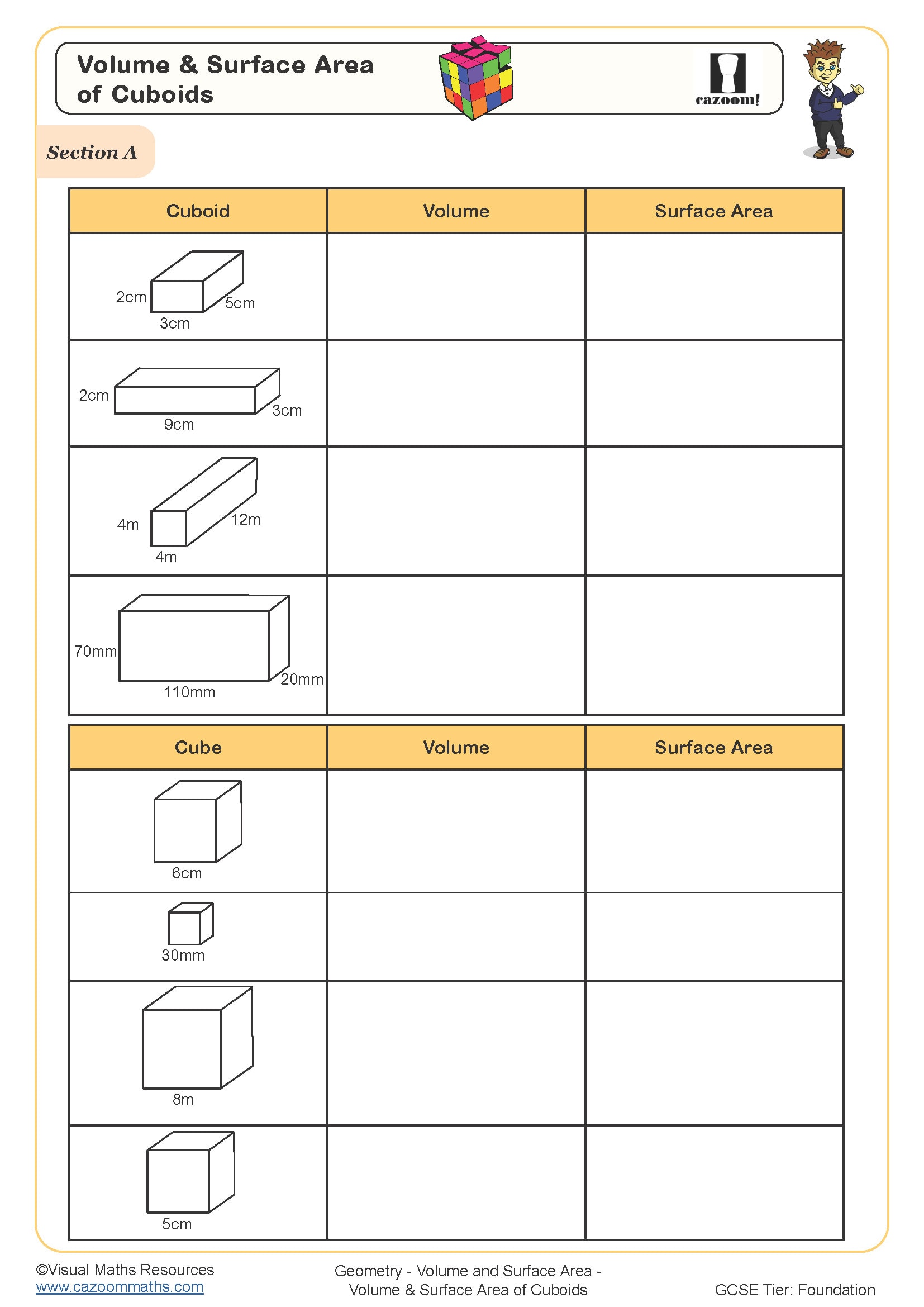 60 Volume With Cubes Worksheets 62