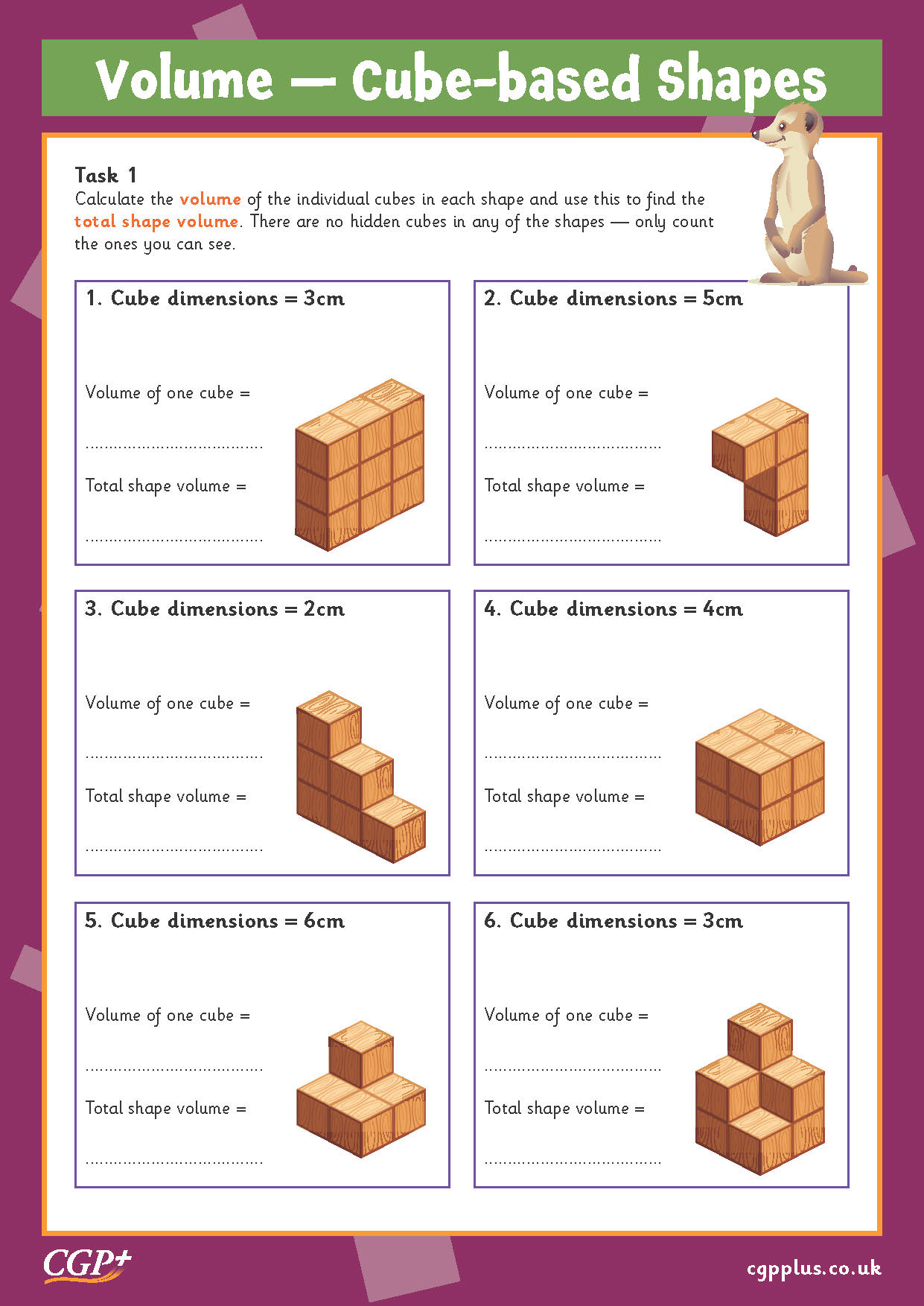 60 Volume With Cubes Worksheets 66