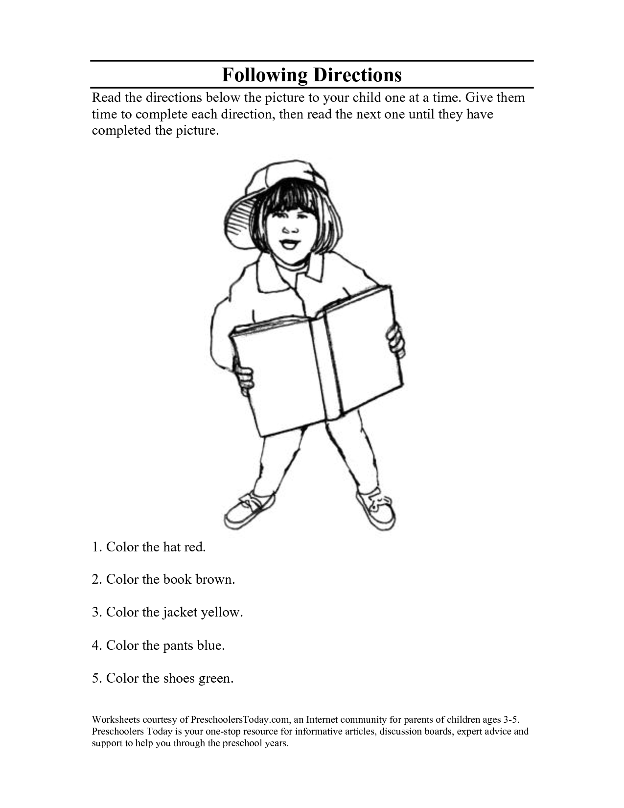 60 Worksheets For Following Directions 11