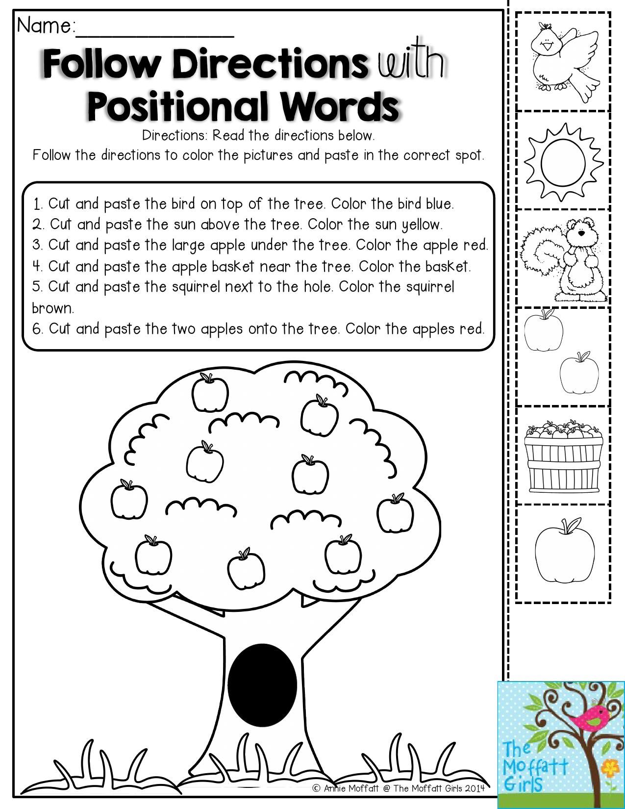 60 Worksheets For Following Directions 18