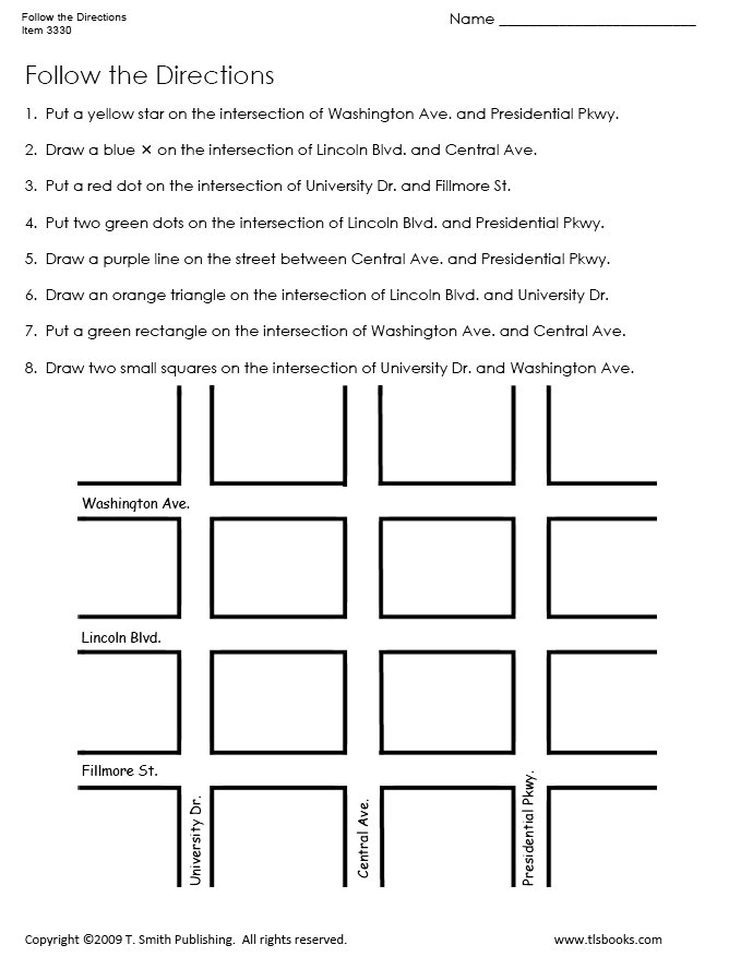 60 Worksheets For Following Directions 33