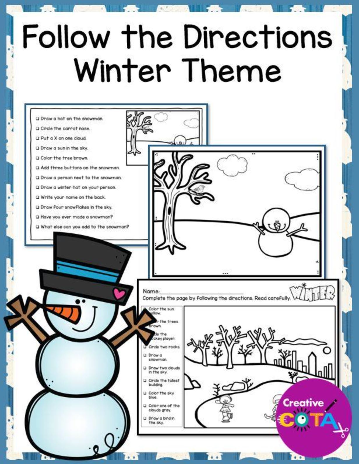 60 Worksheets For Following Directions 52