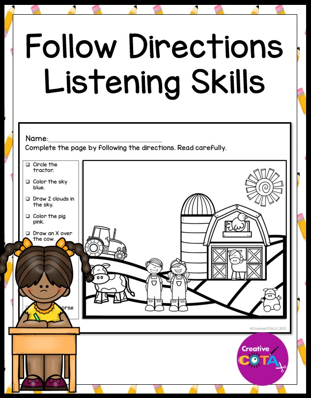 60 Worksheets For Following Directions 59