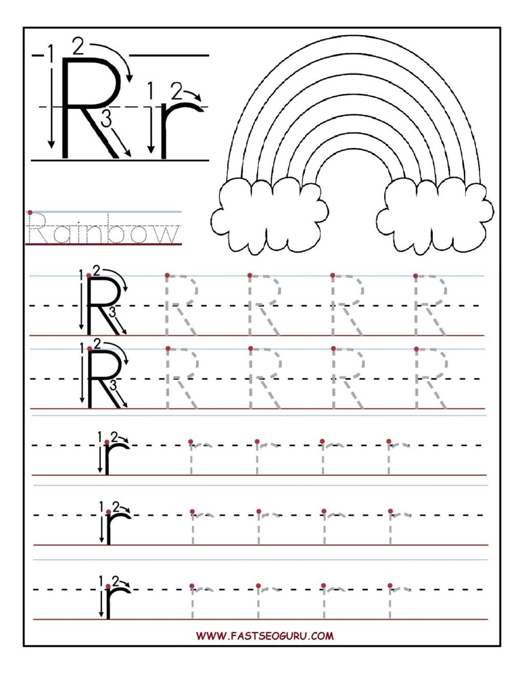 62 Tracing Pre K Worksheets 10