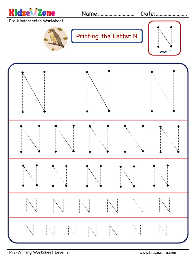 62 Tracing Pre K Worksheets 62