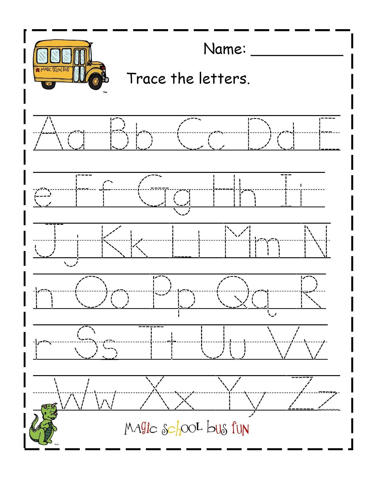 62 Tracing Pre K Worksheets 64