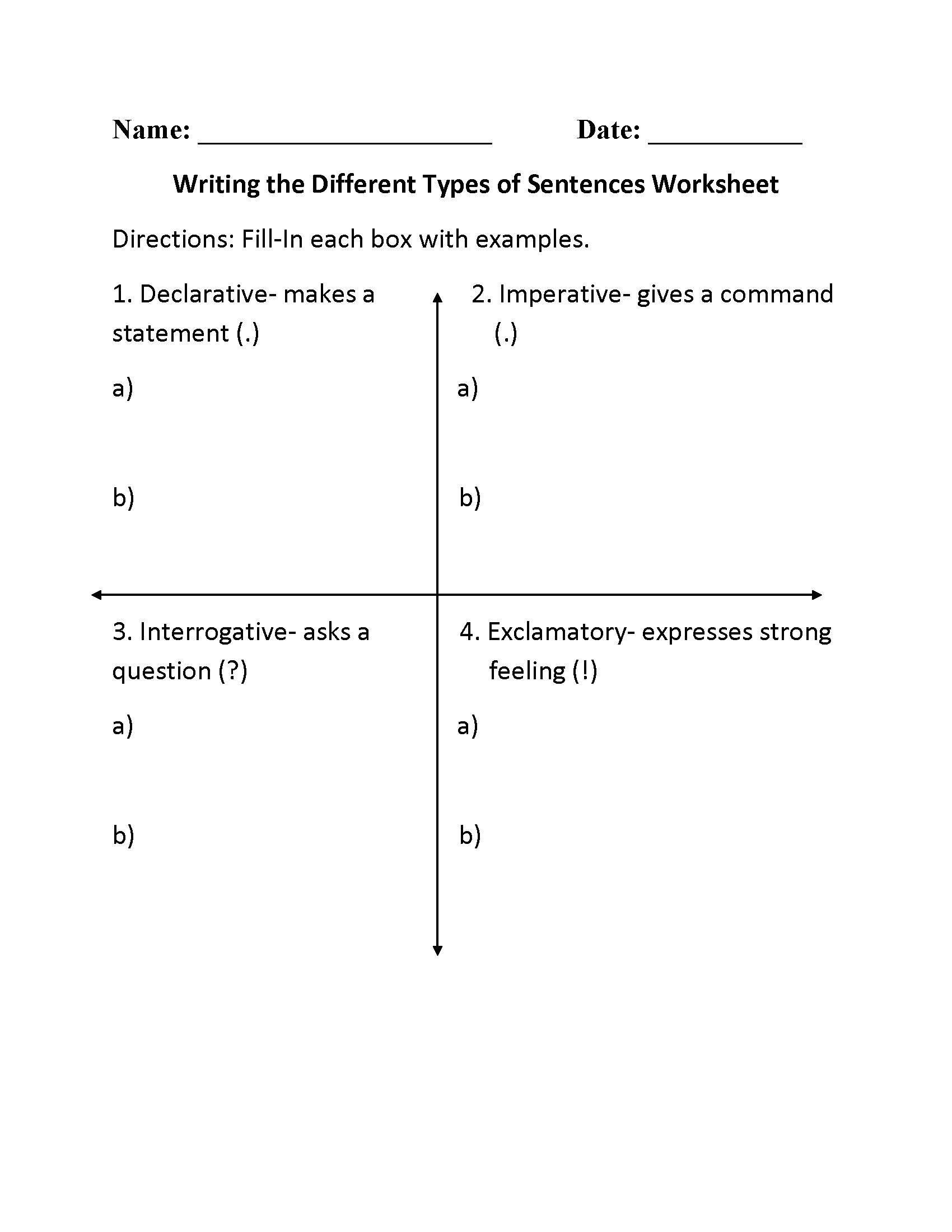 82 Kinds Of Sentences Worksheets 20