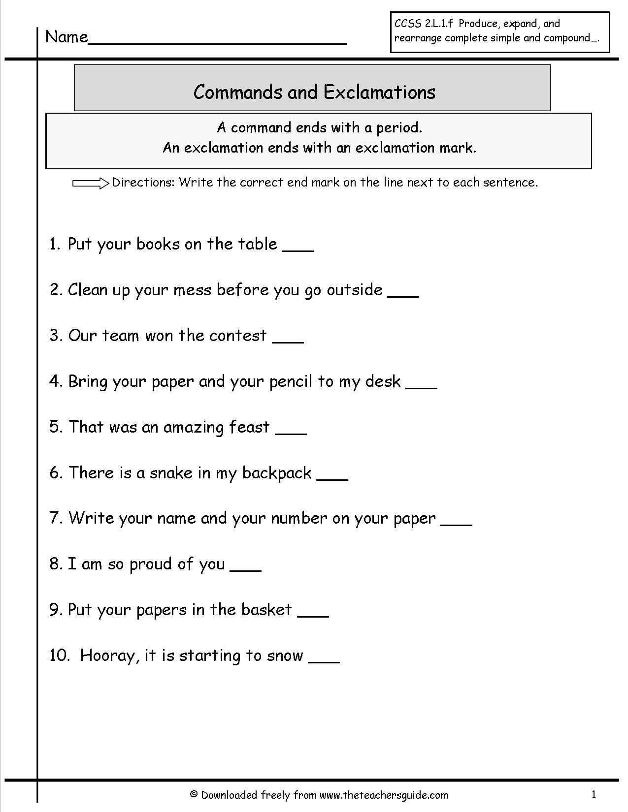 82 Kinds Of Sentences Worksheets 35