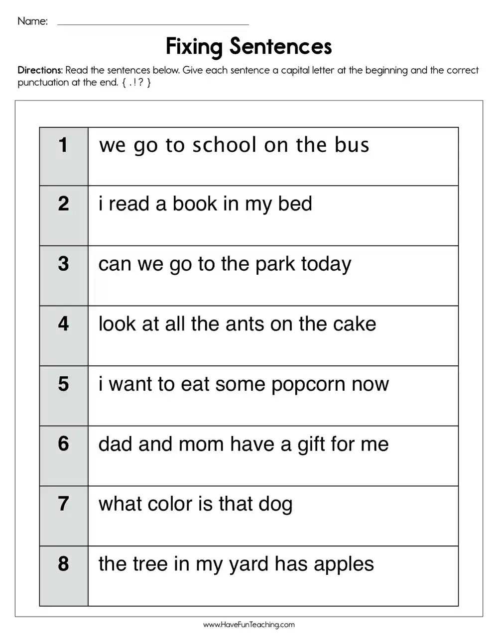 82 Kinds Of Sentences Worksheets 36