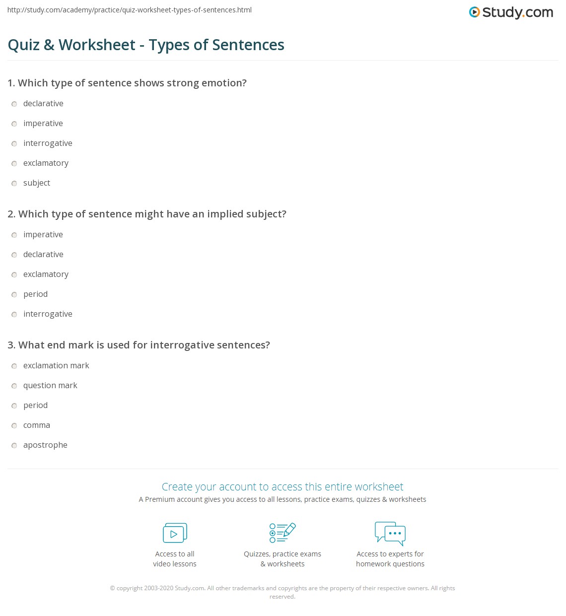 82 Kinds Of Sentences Worksheets 39