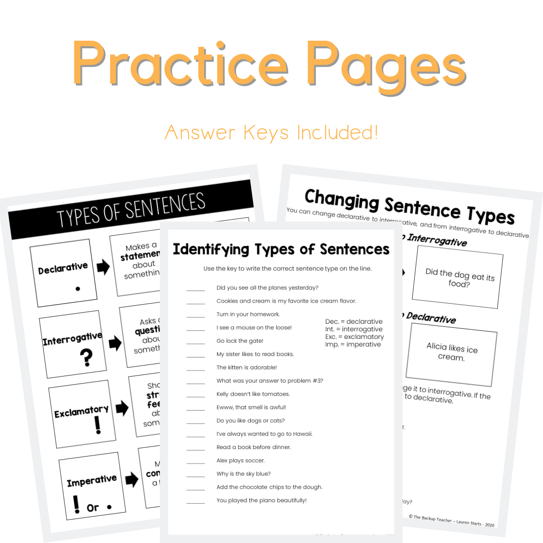 82 Kinds Of Sentences Worksheets 79