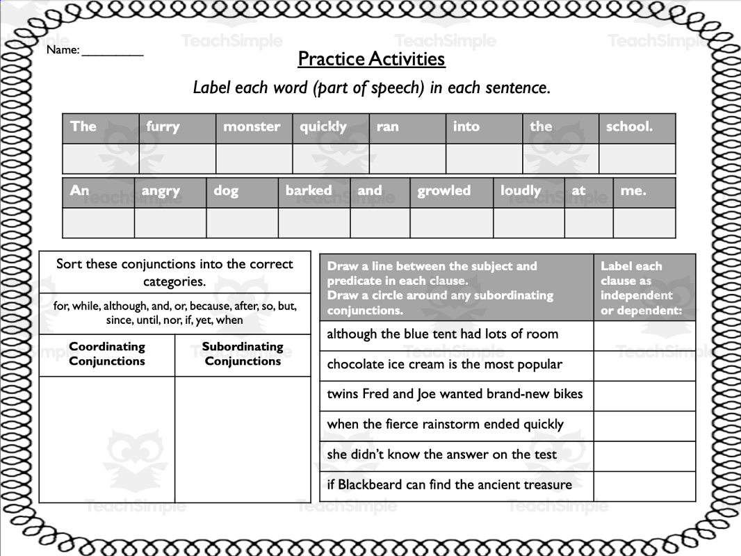 82 Kinds Of Sentences Worksheets 83