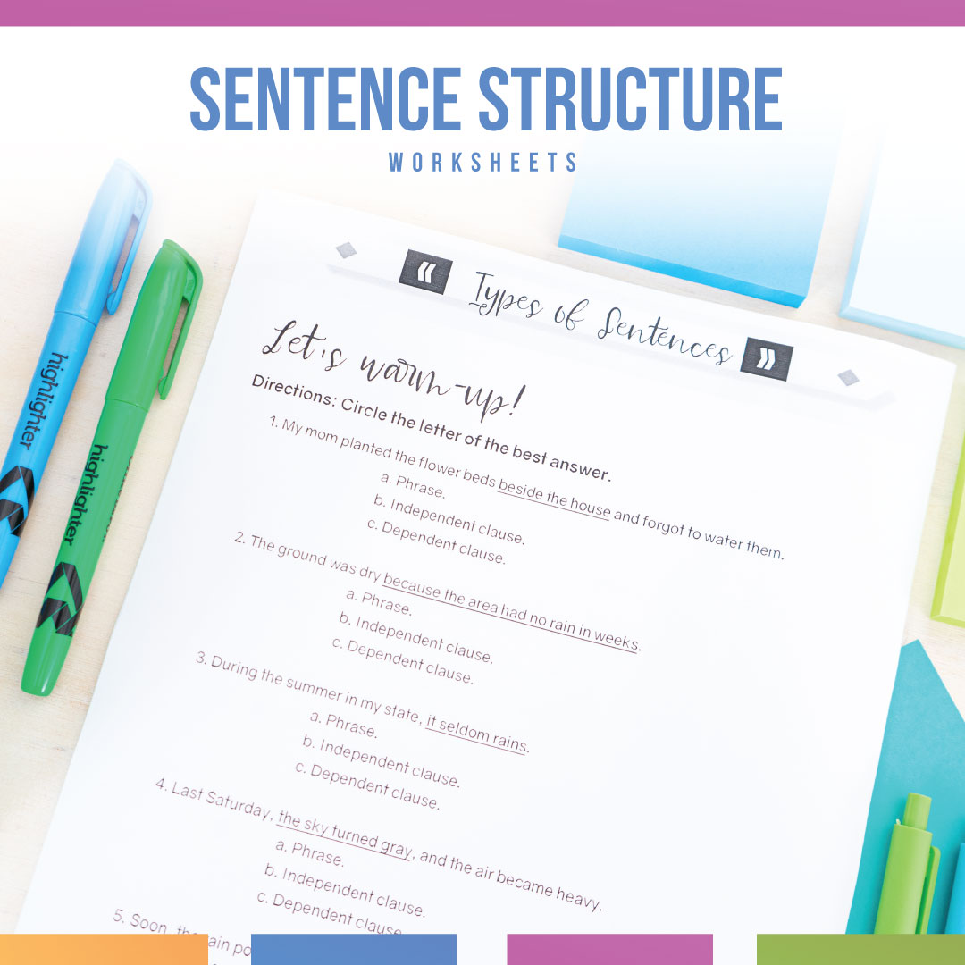 82 Kinds Of Sentences Worksheets 85