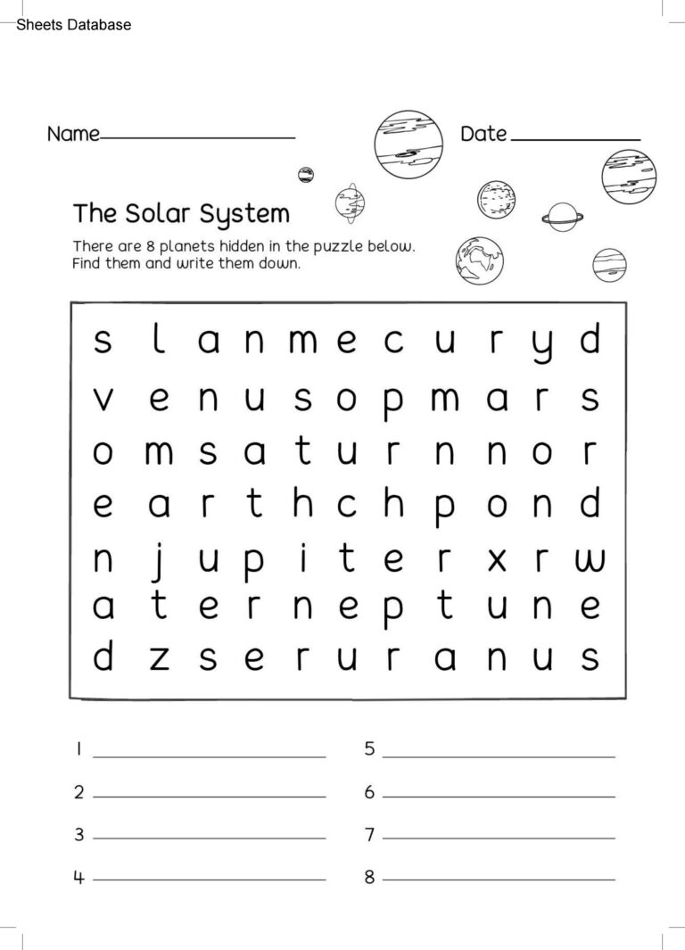 Save 60 The Solar System Worksheets 12